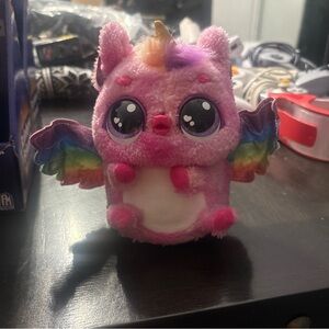 Hatchimal Pink And White Dragon Spin Master Toy Tested Works Great